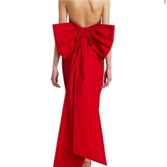 Alexia Maria Margaret Silk Bow Midi Dress | Size 10 - Picture 3 of 7